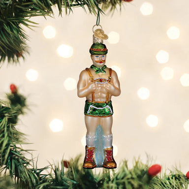 Old World Christmas Dasher, Holly Jolly Hunk Ornament