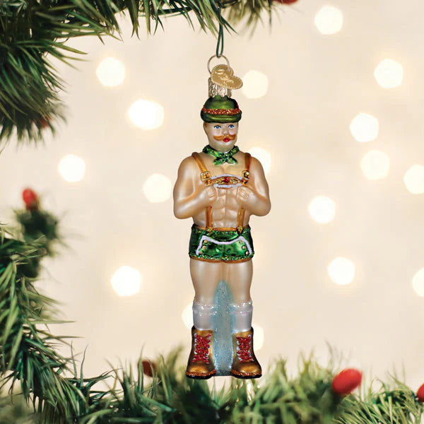 Old World Christmas Dasher, Holly Jolly Hunk Ornament