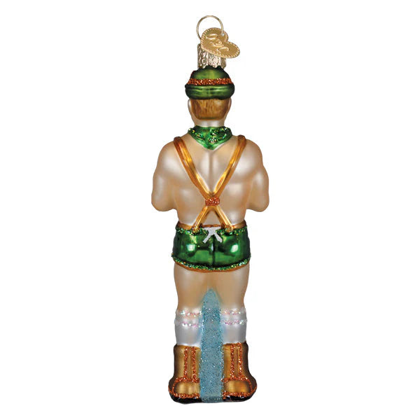 Old World Christmas Dasher, Holly Jolly Hunk Ornament
