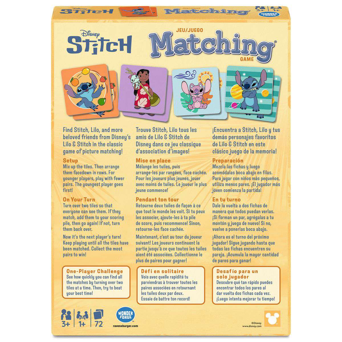 Disney Stitch Matching Game