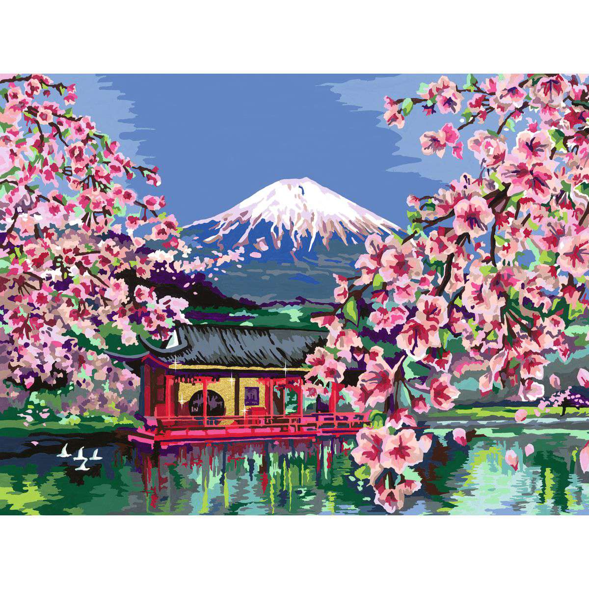 RAV CreArt Canvas Edition: Japanese Cherry Blossom Paint-by-Number