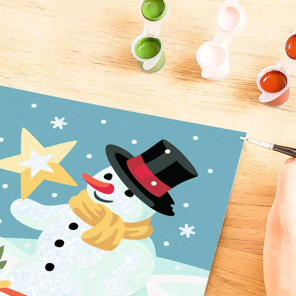 CreArt Spectacular Snowman Paint-by-Number