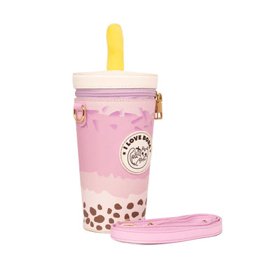 Boba Milk Tea Handbag - Taro Pink    