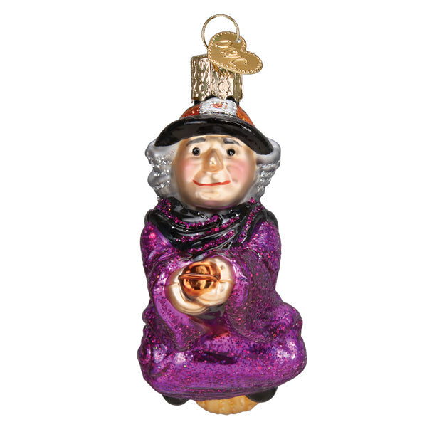 Old World Christmas Witch on Broomstick Ornament    
