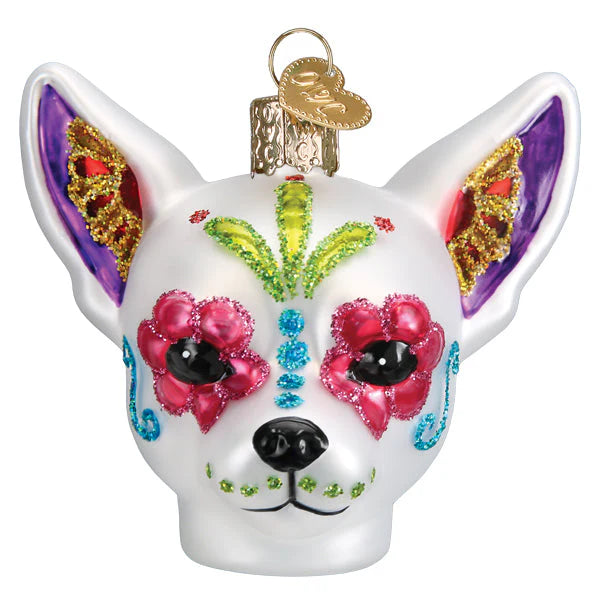 Old World Christmas Día De Los Muertos Dog Ornament