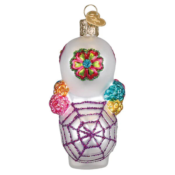 Old World Christmas Día De Los Muertos Stacking Sugar Skulls Ornament