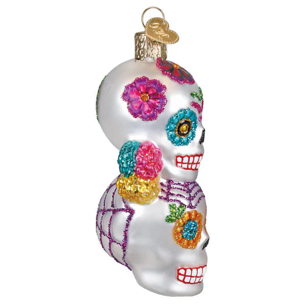 Old World Christmas Día De Los Muertos Stacking Sugar Skulls Ornament