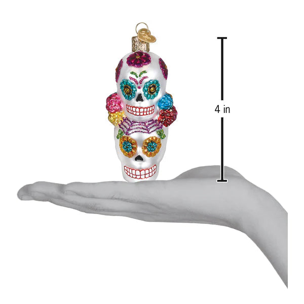 Old World Christmas Día De Los Muertos Stacking Sugar Skulls Ornament