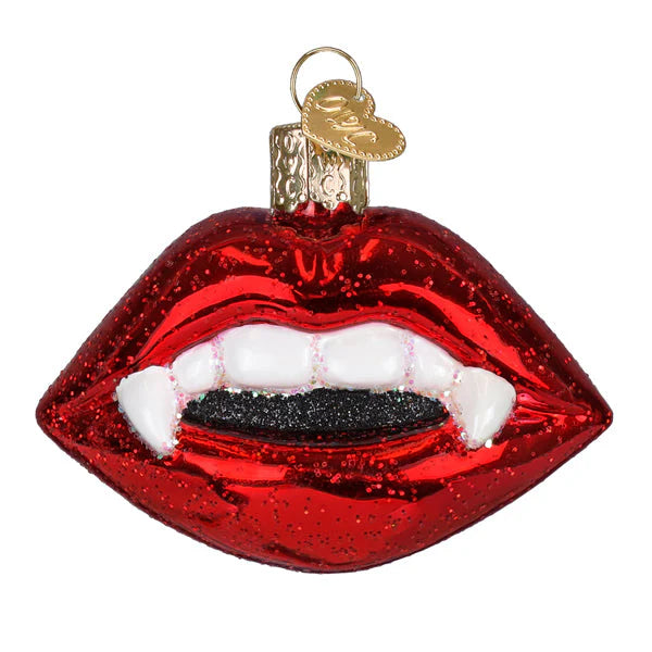 Old World Christmas Vampire Lips Ornament