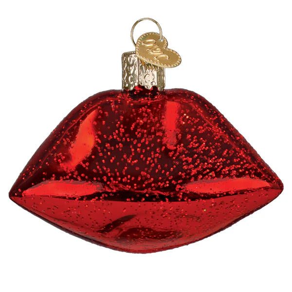 Old World Christmas Vampire Lips Ornament