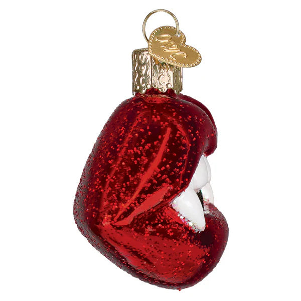 Old World Christmas Vampire Lips Ornament