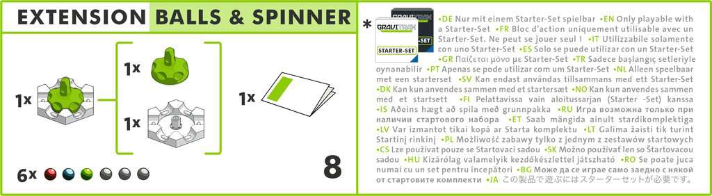 GraviTrax Extension: Balls & Spinner