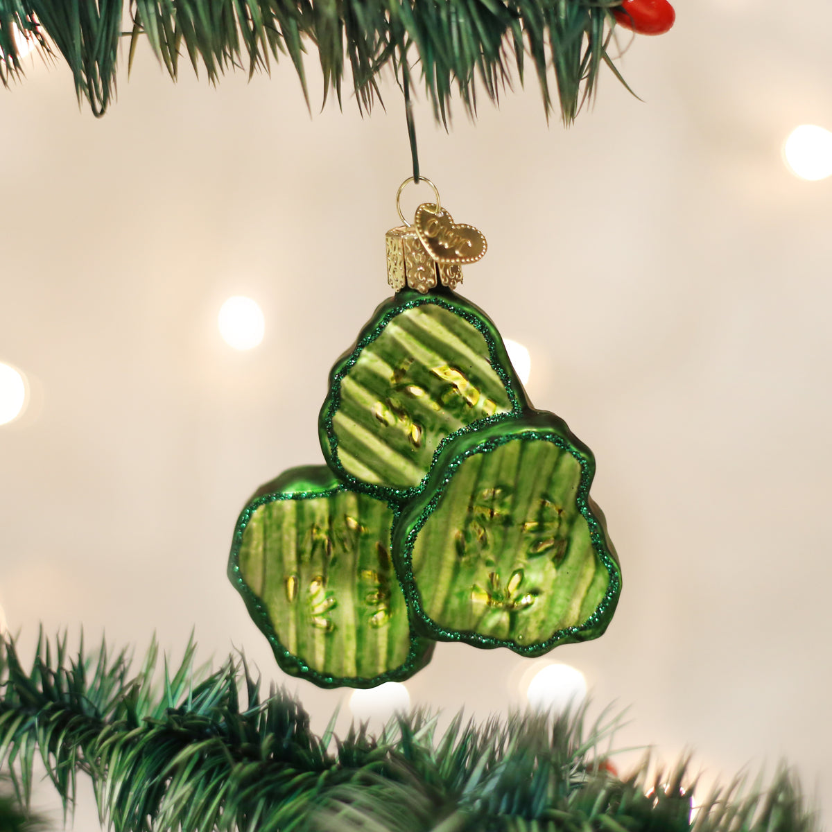 Old World Christmas Pickle Chips Ornament    