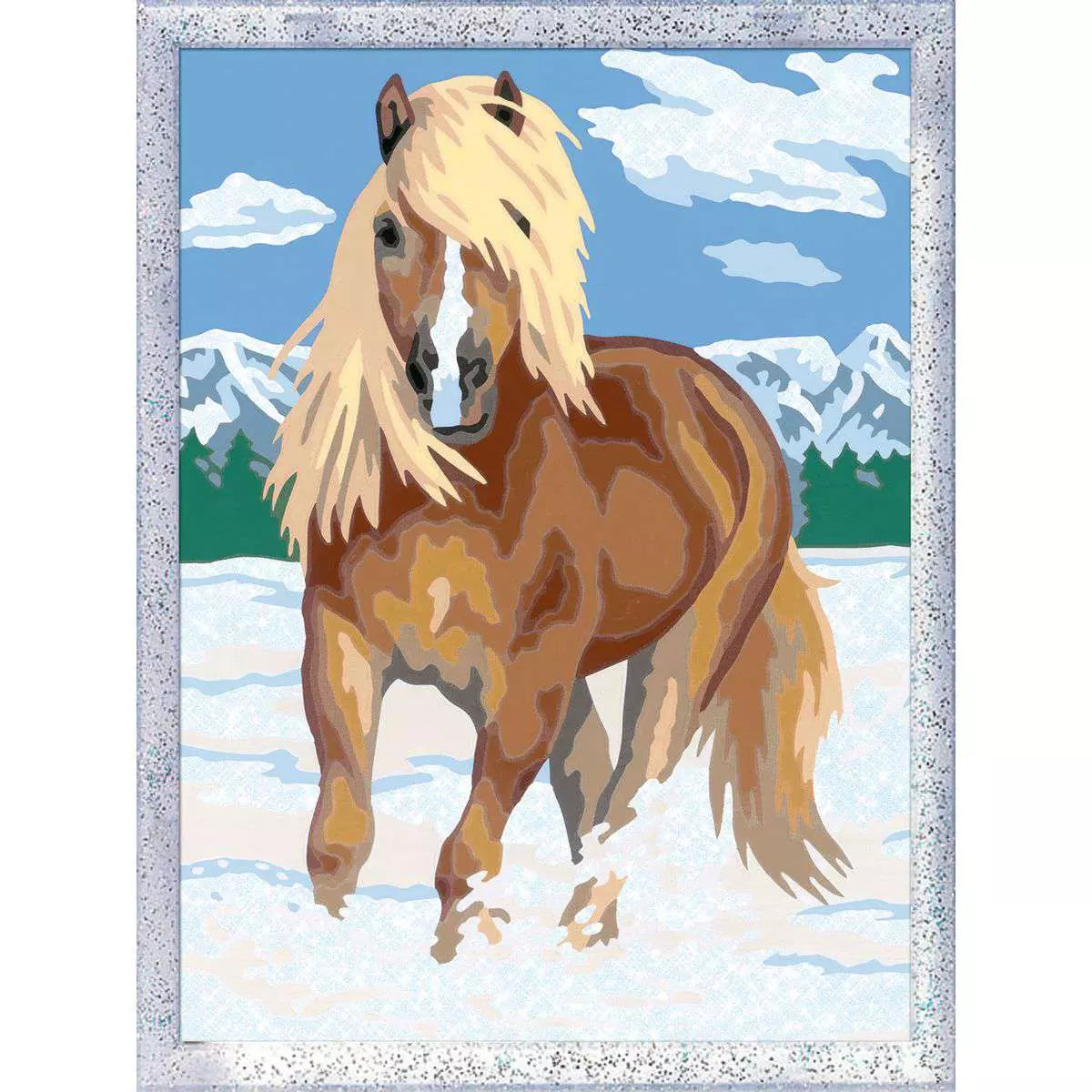 CreArt The Royal Horse Paint-by-Number Kit with Glitter