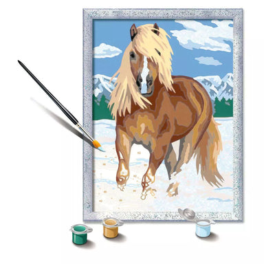 CreArt The Royal Horse Paint-by-Number Kit with Glitter