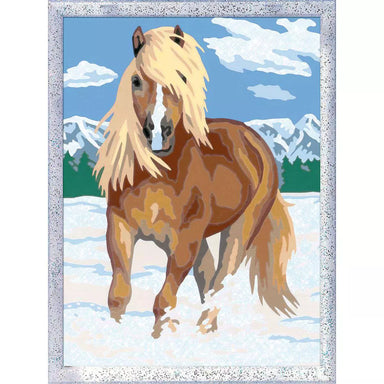 CreArt The Royal Horse Paint-by-Number Kit with Glitter