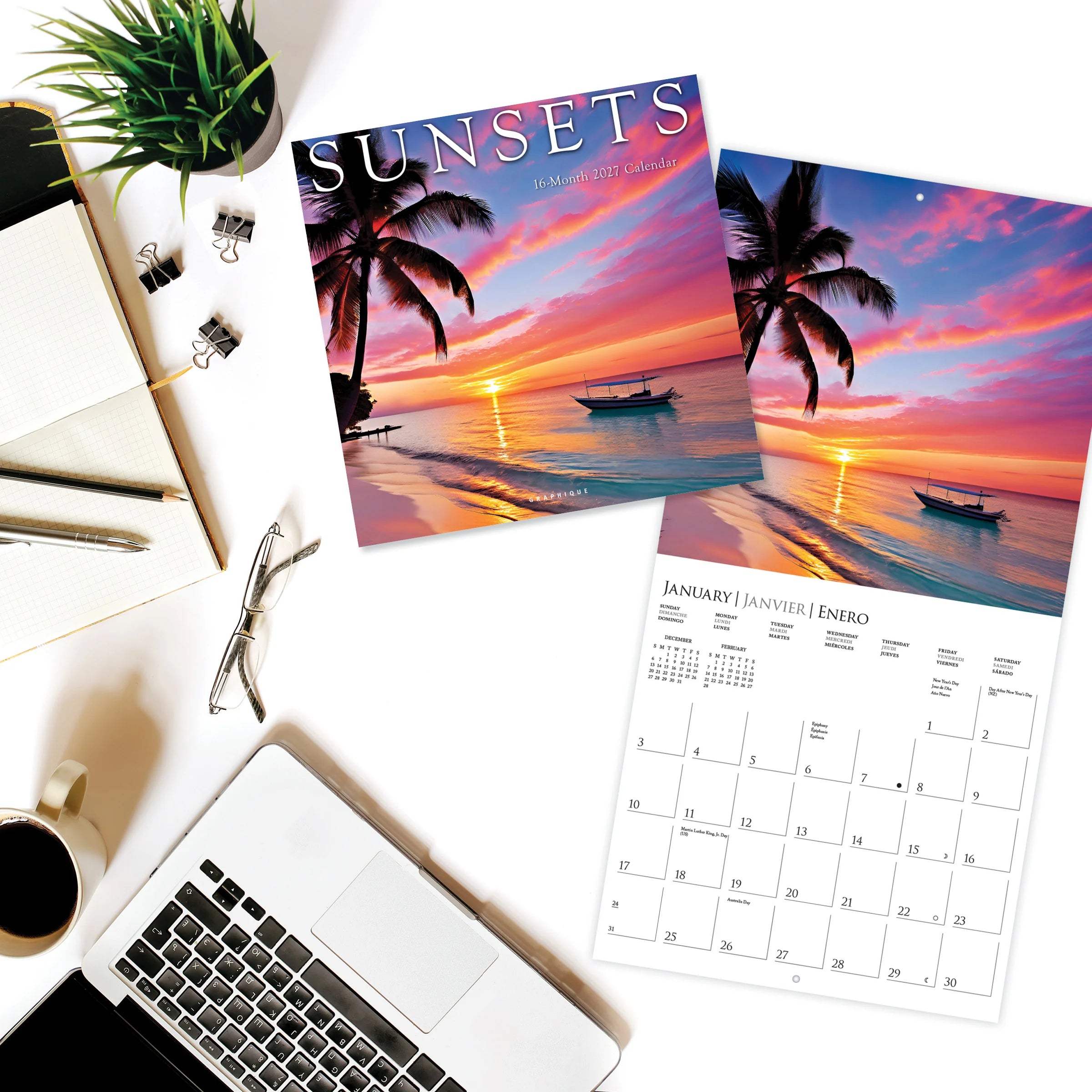 GRPH Sunsets 2027 Wall Calendar