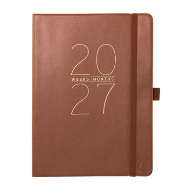 Apollo Collection 6"x8" Brown 2027 Engagement Calendar