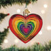 Old World Christmas Rainbow Heart Ornament