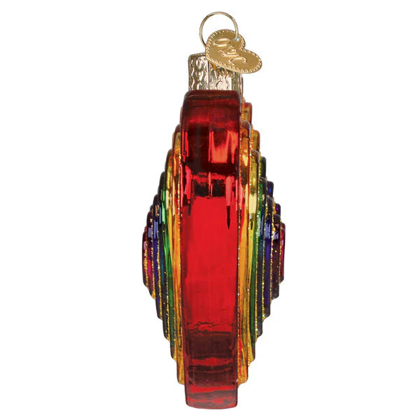 Old World Christmas Rainbow Heart Ornament