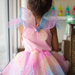 Rainbow Fairy Dress & Wings - Size 5-6