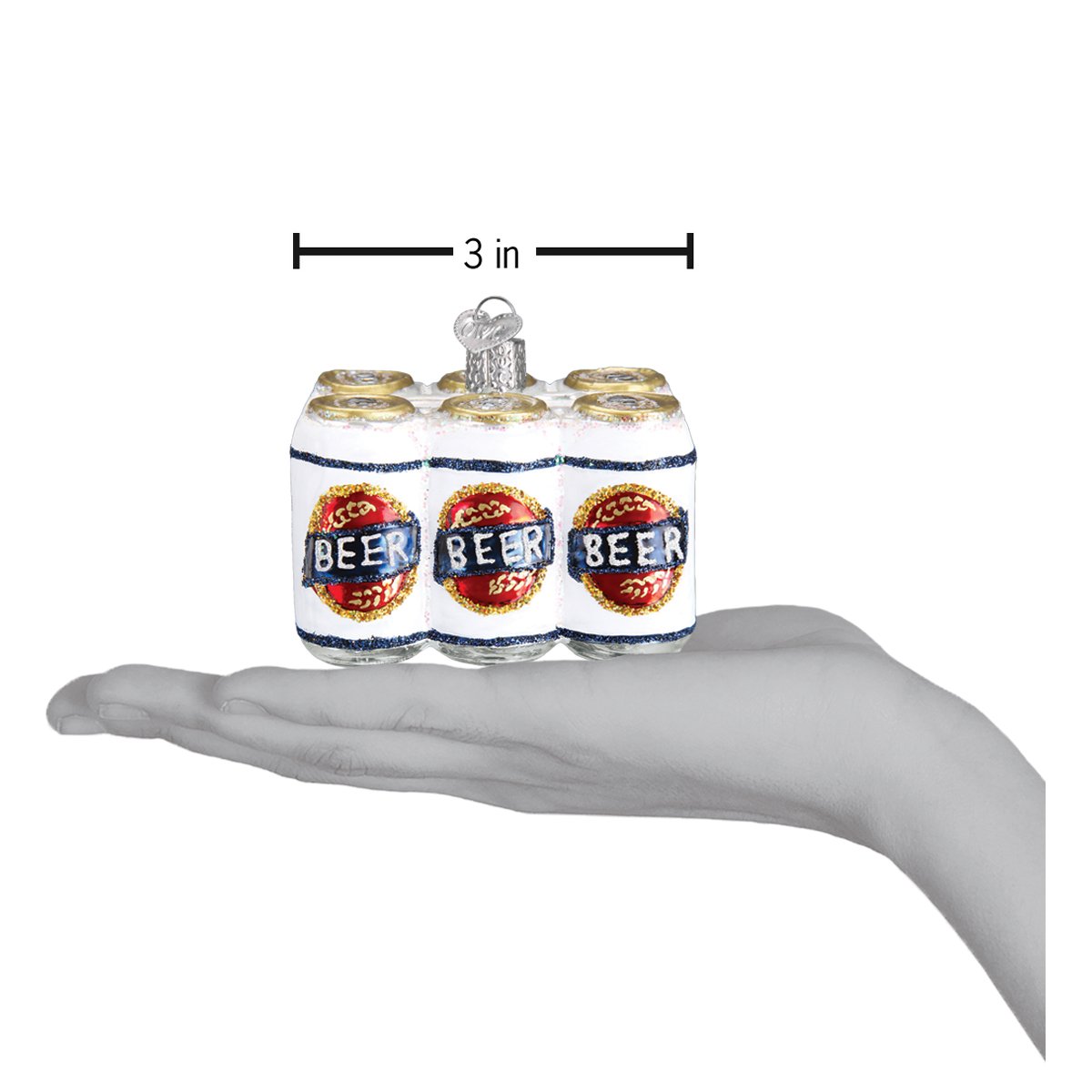 Old World Christmas Six Pack of Beer Ornament    