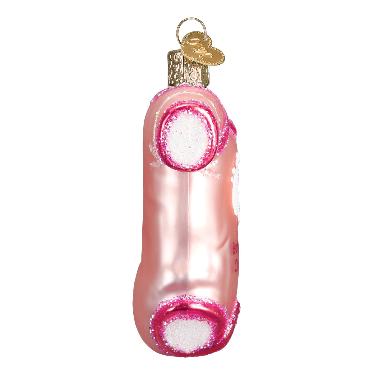 Old World Christmas Pink Baby Onesie Ornament    