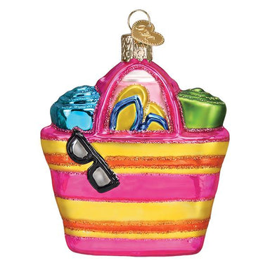 Old World Christmas Beach Bag Ornament    