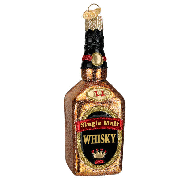 Old World Christmas Whisky Bottle Ornament    
