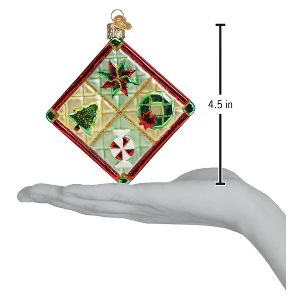 Old World Christmas - Christmas Quilt Ornament