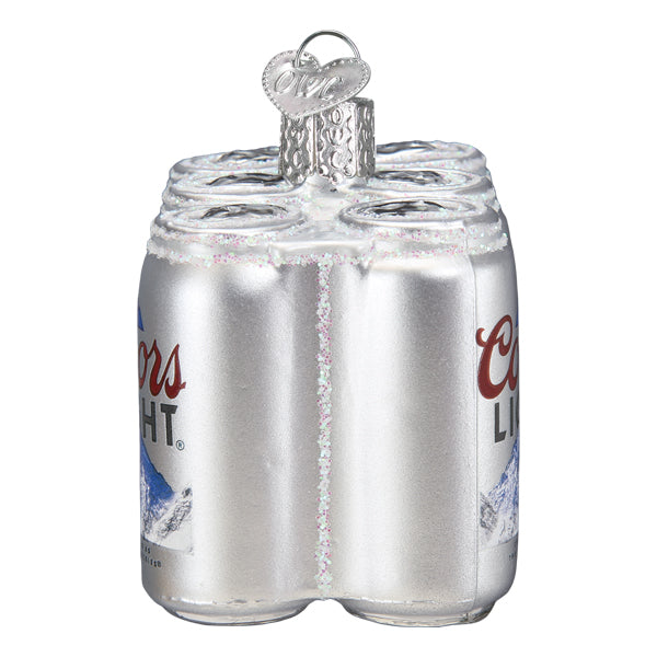 Old World Christmas Coors Light Six Pack Ornament    
