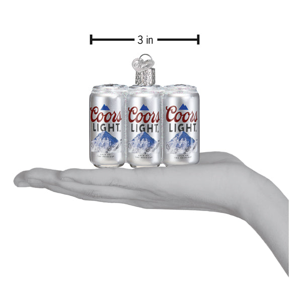 Old World Christmas Coors Light Six Pack Ornament    