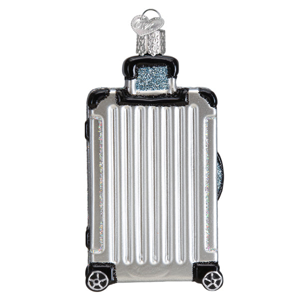 Old World Christmas Rolling Suitcase Ornament    