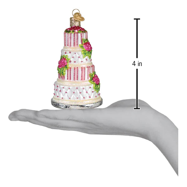Old World Christmas Elegant Wedding Cake Ornament