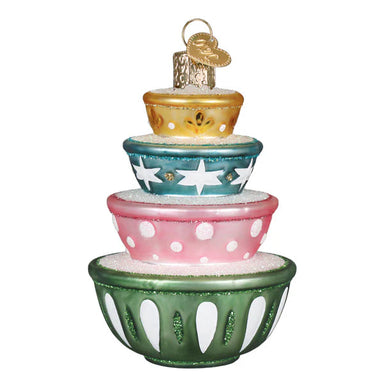 Old World Christmas Stacked Mixing Bowls Ornament
