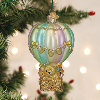 Old World Christmas Baby Bear Balloon Ornament