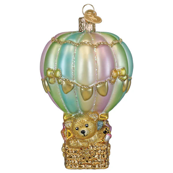 Old World Christmas Baby Bear Balloon Ornament