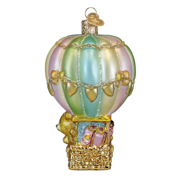 Old World Christmas Baby Bear Balloon Ornament