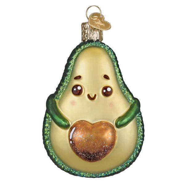 Old World Christmas Happy Avocado Ornament