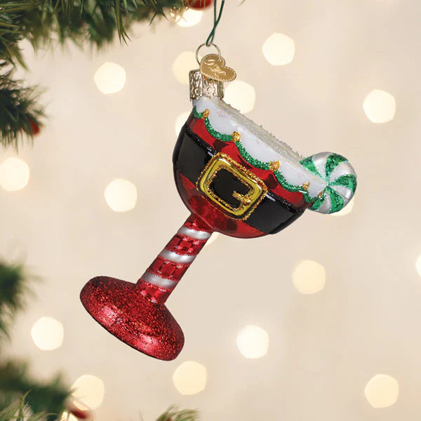 Old World Christmas Santa Cocktail Ornament
