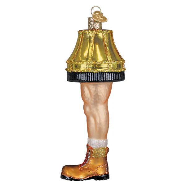 Old World Christmas Man Leg Lamp Ornament