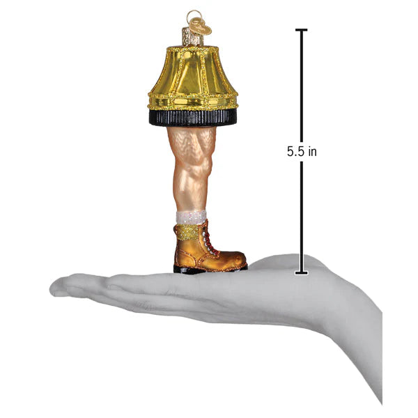 Old World Christmas Man Leg Lamp Ornament