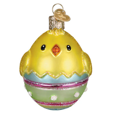 Old World Christmas Chick In Easter Egg Ornament
