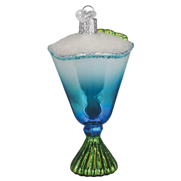 Old World Christmas Blue Glacier Cocktail Ornament