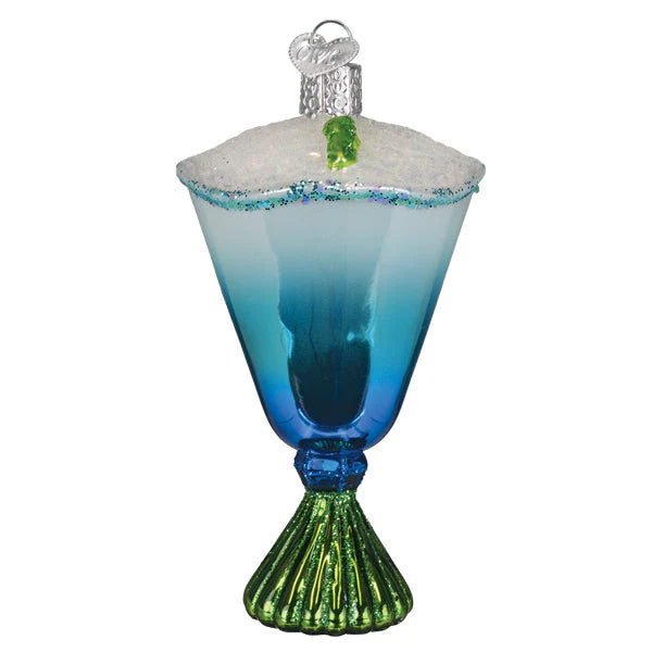 Old World Christmas Blue Glacier Cocktail Ornament