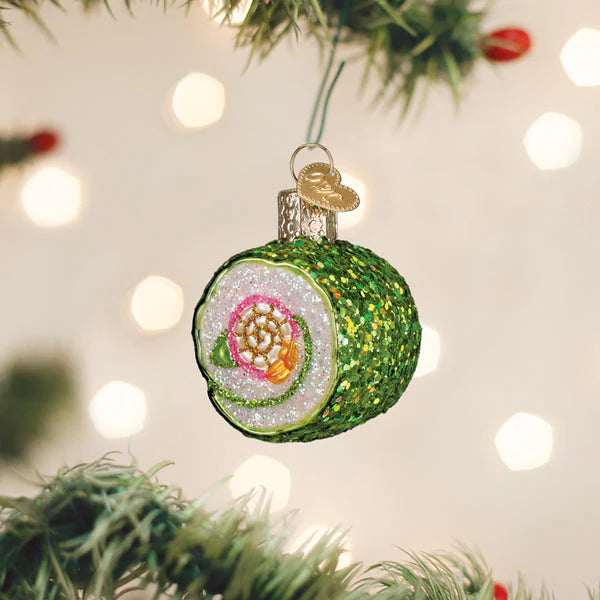 Old World Christmas Shimmering Sushi Roll Ornament