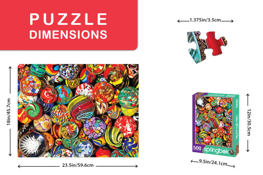 Marble Madness 500 Piece Puzzle