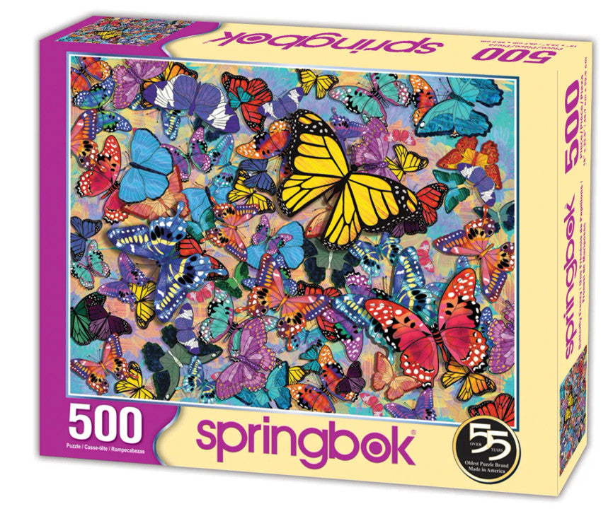 Butterfly Frenzy 500 Piece Puzzle