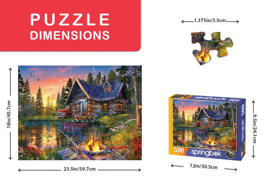 Sun Kissed Cabin 500 piece puzzle