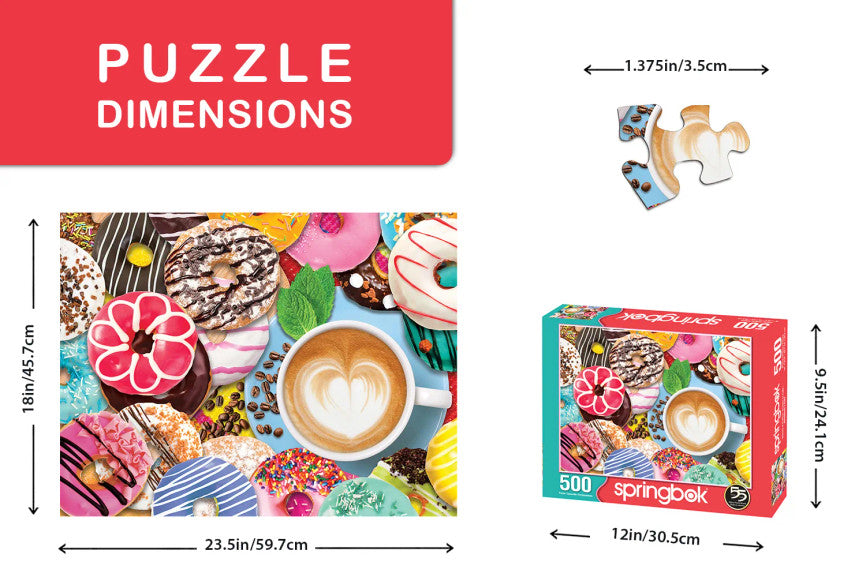 Donuts N' Coffee 500 Piece Puzzle